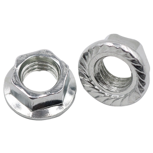 4级镀锌六角法兰面螺母8级高强度带齿防滑防松螺帽M3M4M5M6M8-M20