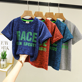 T恤2025年夏季 薄款 速干夏装 男童短袖 儿童宝宝上衣中大童冰丝半袖