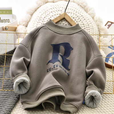 男童卫衣加绒加厚冬绗棉一件过冬