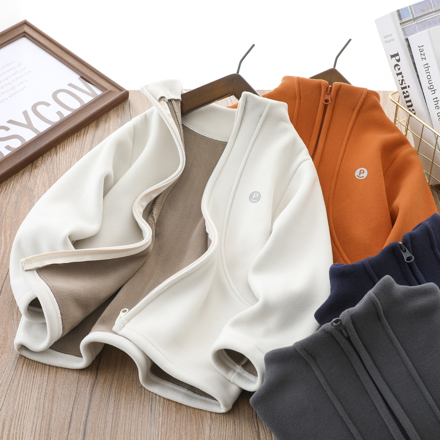 男童加绒卫衣秋冬2025新款中大童保暖拼接运动半拉链糯糯衣打底衫