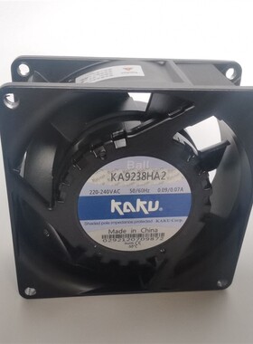 KA9238HA2 卡固 220V 0.08A 滚珠轴承 散热风扇 仪器风扇