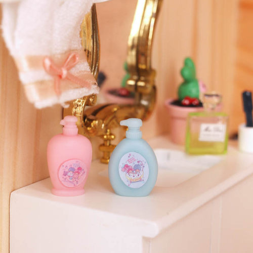 diy左拉迷你12分浴室微缩食玩