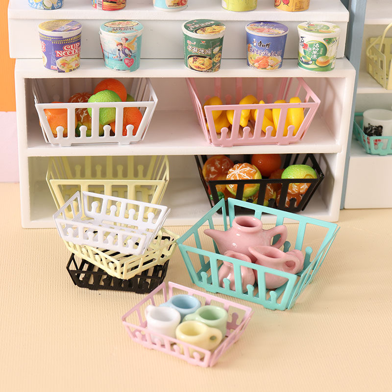 里左拉 微缩食玩置物篮架子铁艺模型1:12分ob11娃娃屋dollhouse,玩具/童车/益智/积木/模型,家居/生活场景,淘宝优惠券,粉丝福利购,淘宝优惠卷