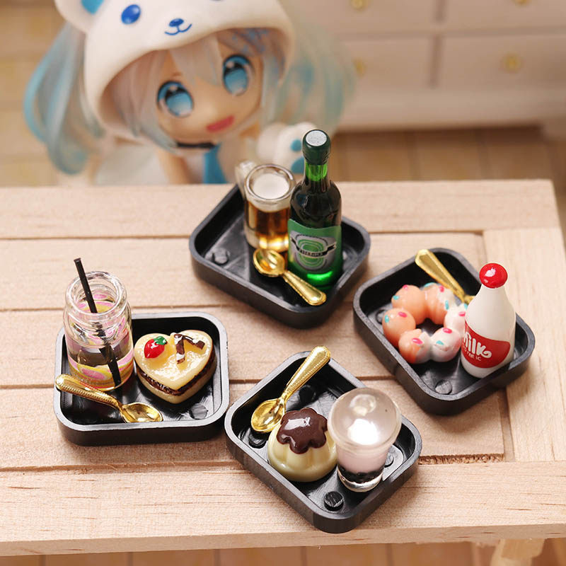 里左拉 微缩食玩甜品下午茶迷你套装甜甜圈奶茶1:12分ob11娃娃屋,玩具/童车/益智/积木/模型,家居/生活场景,淘宝优惠券,粉丝福利购,淘宝优惠卷
