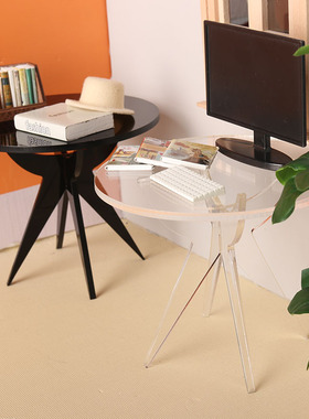 里左拉 微缩食玩透明桌子茶几1:6分ob11娃娃屋家具场景dollhouse