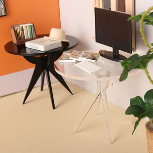 里左拉 6分ob11娃娃屋家具场景dollhouse 微缩食玩透明桌子茶几1