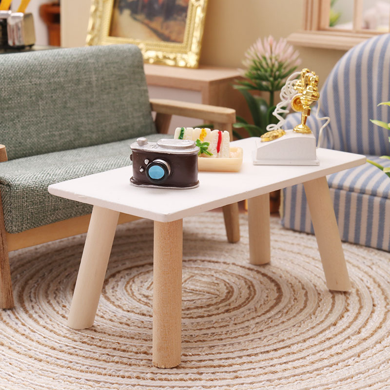 左拉白色12分生活场景微缩食玩