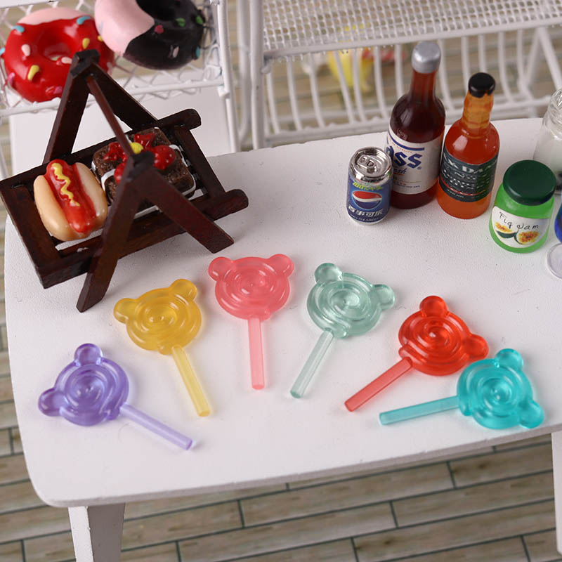 里左拉微缩食玩棒棒糖波板糖12分ob11家具场景模型娃屋配件袖珍