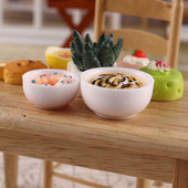 里左拉微缩食玩碗餐具12分ob11家具场景娃屋配件dollhouse