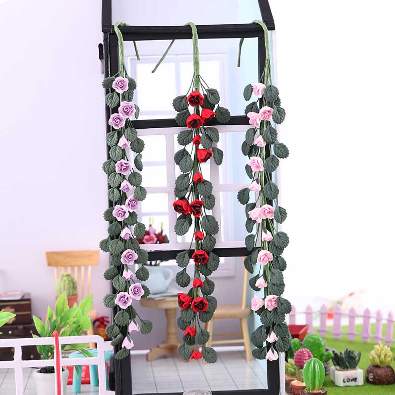 1：12微缩模型食玩玫瑰花串花藤蔷薇花植物摆件dollhouse小娃娃屋|msdalam kategori Toy/bayi/teka-teki/blok bangunan/model, model statik, rumah/Tabir kehidupan - dari Buy2taobao.com untuk memberikan perkhidmatan ejen Taobao profesional membeli