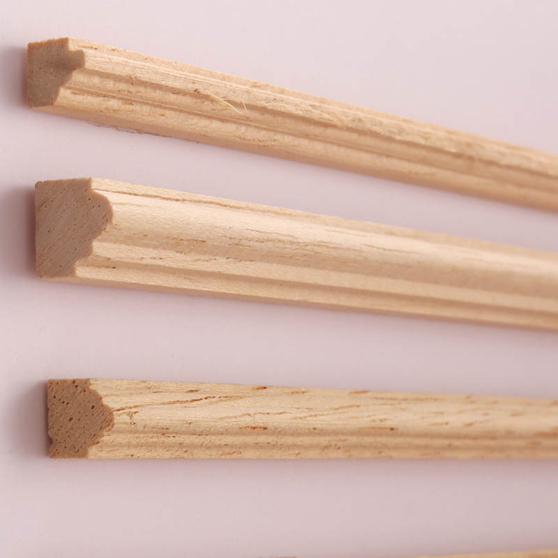 里左拉 微缩食玩1:12分娃娃屋diy材料木线条辅料门窗边框双弧棱