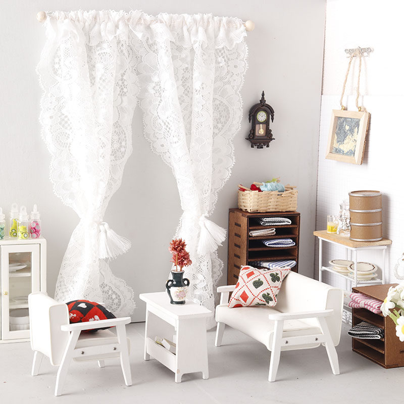 里左拉微缩模型花花窗帘布落地窗1:12分ob11娃娃屋dollhouse diy,玩具/童车/益智/积木/模型,家居/生活场景,淘宝优惠券,粉丝福利购,淘宝优惠卷