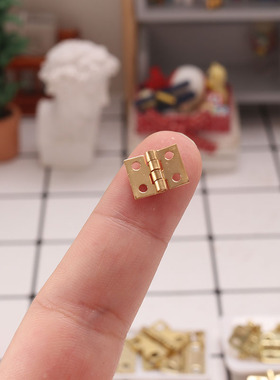 里左拉 微缩食玩合页模型1:12分ob11娃娃屋配件礼物门折页diy6分