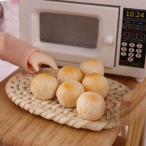 微缩食玩包子食物模型12分ob11家具场景bjd娃屋配件dollhouse道具