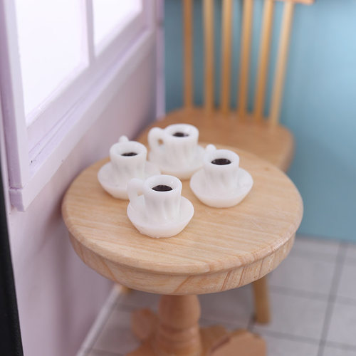 1:12微缩模型迷你咖啡杯子茶杯dollhouse食玩娃娃屋摆件diy场景