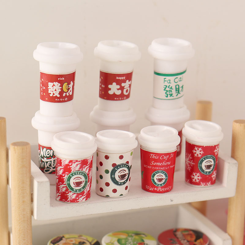 里左拉 微缩食玩奶茶迷你模型1:12分ob11娃娃屋生活场景dollhouse,玩具/童车/益智/积木/模型,家居/生活场景,淘宝优惠券,粉丝福利购,淘宝优惠卷