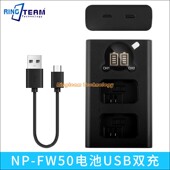 a7r2 zve10 nex7相机 FW50电池米老鼠双座充适用于索尼a7m2