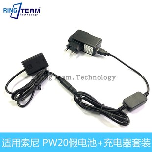 A6300 PW20假电池 a3000 适用索尼a7 RX10FW50电池 快充头套装