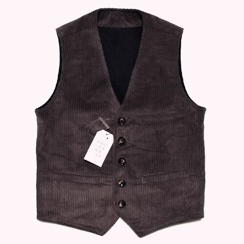 美式复古灯芯绒马夹男英伦雅痞咔叽内搭叠穿马甲坎肩加大码休闲潮