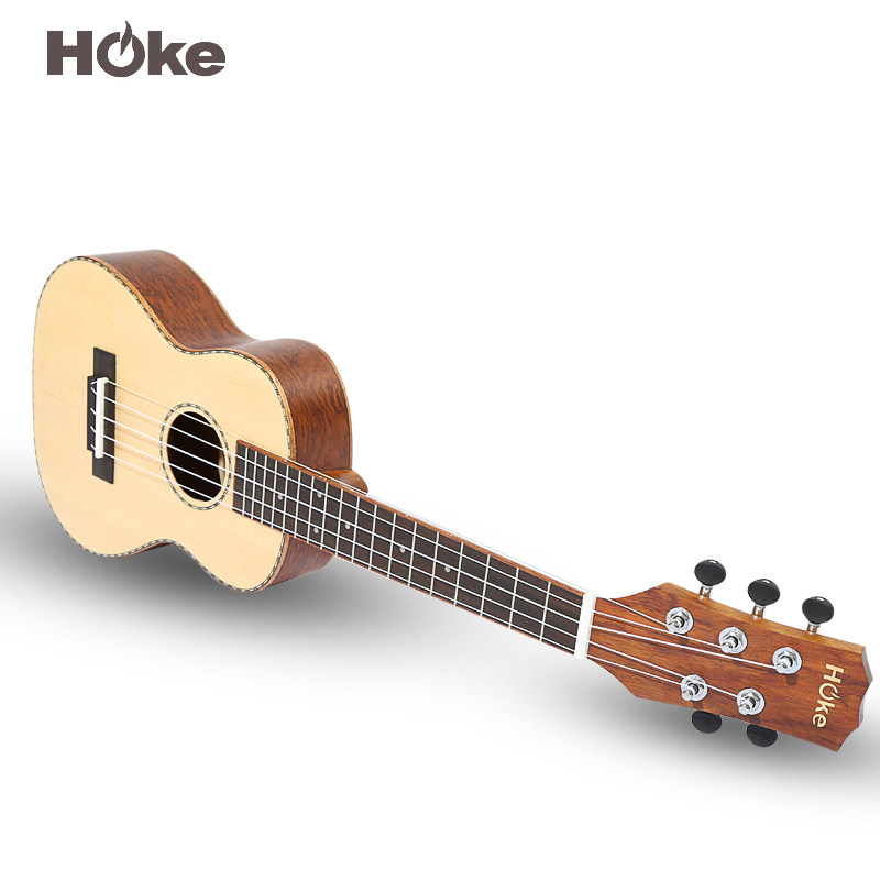 亨克hoke尤克里里 f3t 云杉单板ukulele/五弦尤克里里/26寸/5弦