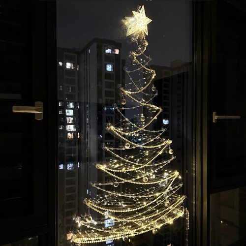 玻璃圣诞树手工diy装饰