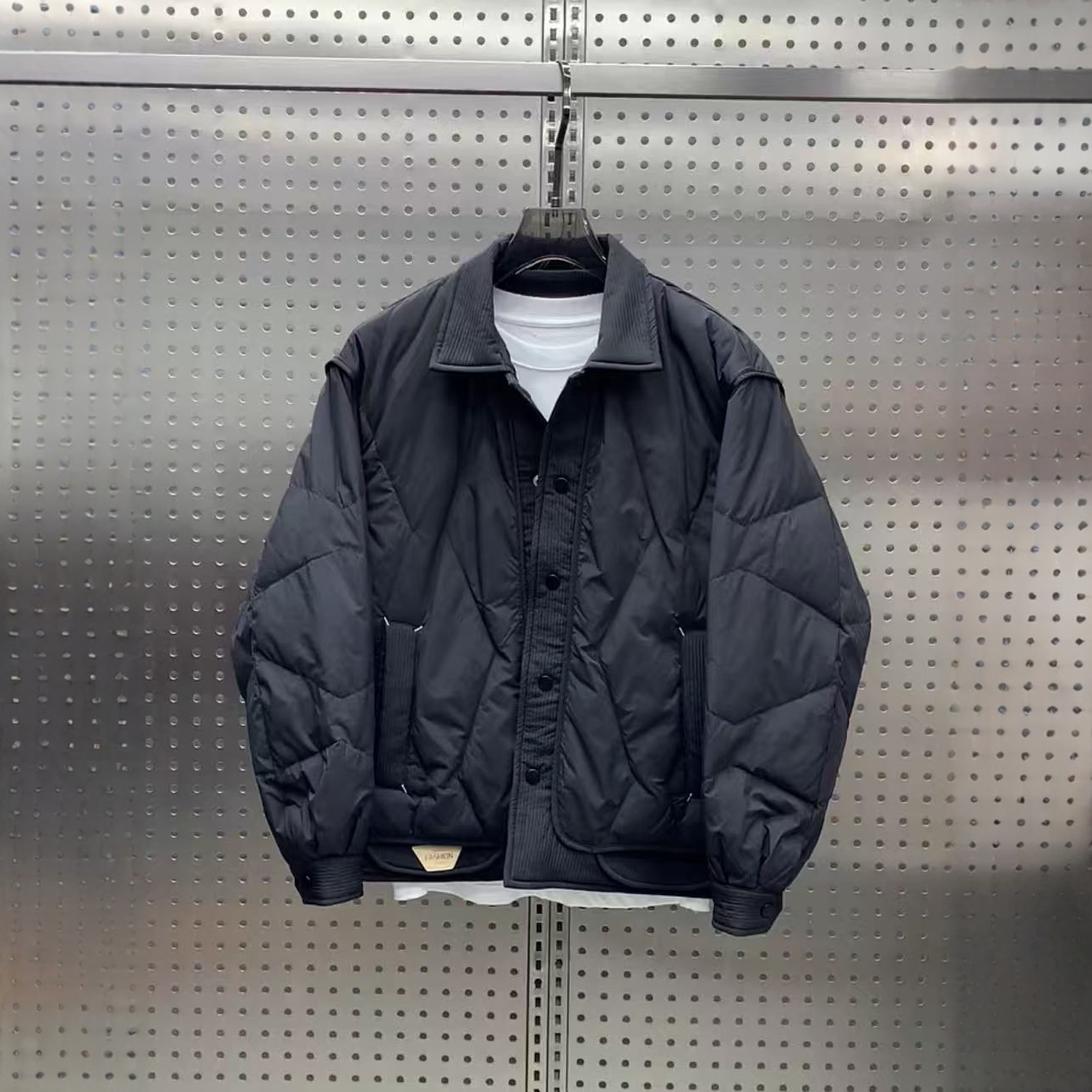 高端翻领轻薄羽绒服男士秋冬2025