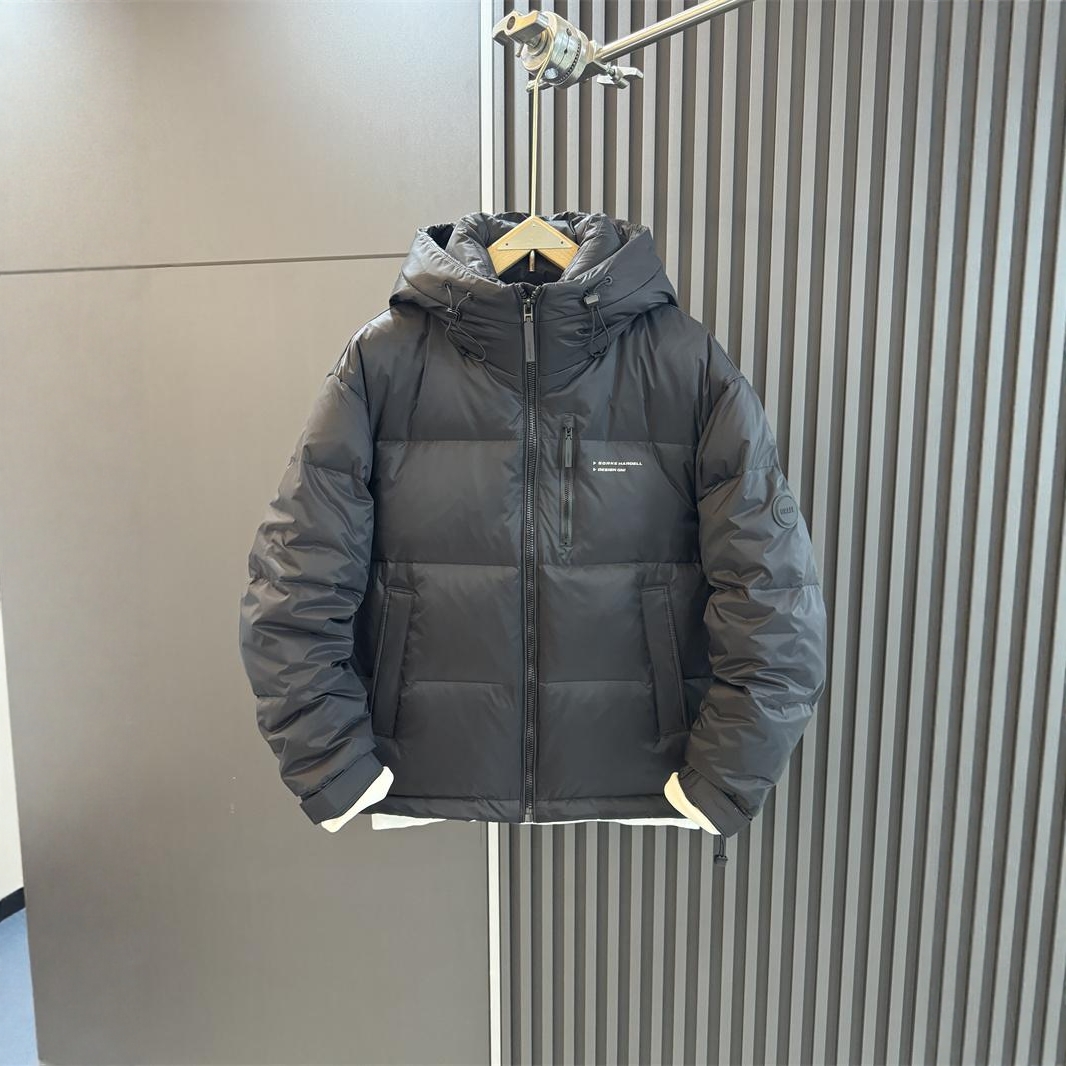 高端连帽羽绒服男士加厚保暖外套