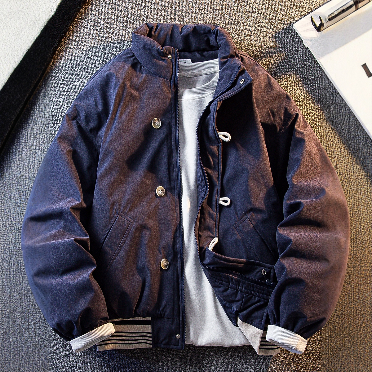 高端棉服外套男冬季加厚保暖棉衣