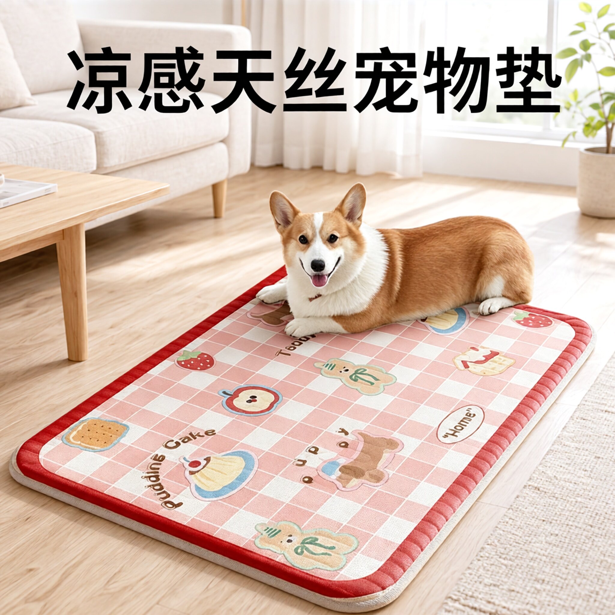 夏季冰丝猫狗降温可机洗冰垫图片