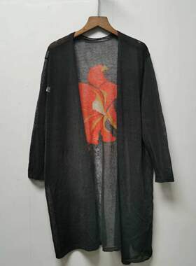 【达】系列去标撤柜女装春秋季百搭薄款长款针织开衫外套女WK338