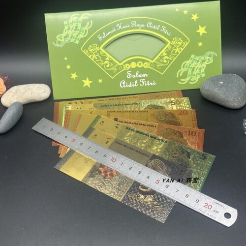 马来钞纪念钞金箔钞红包利是封婚