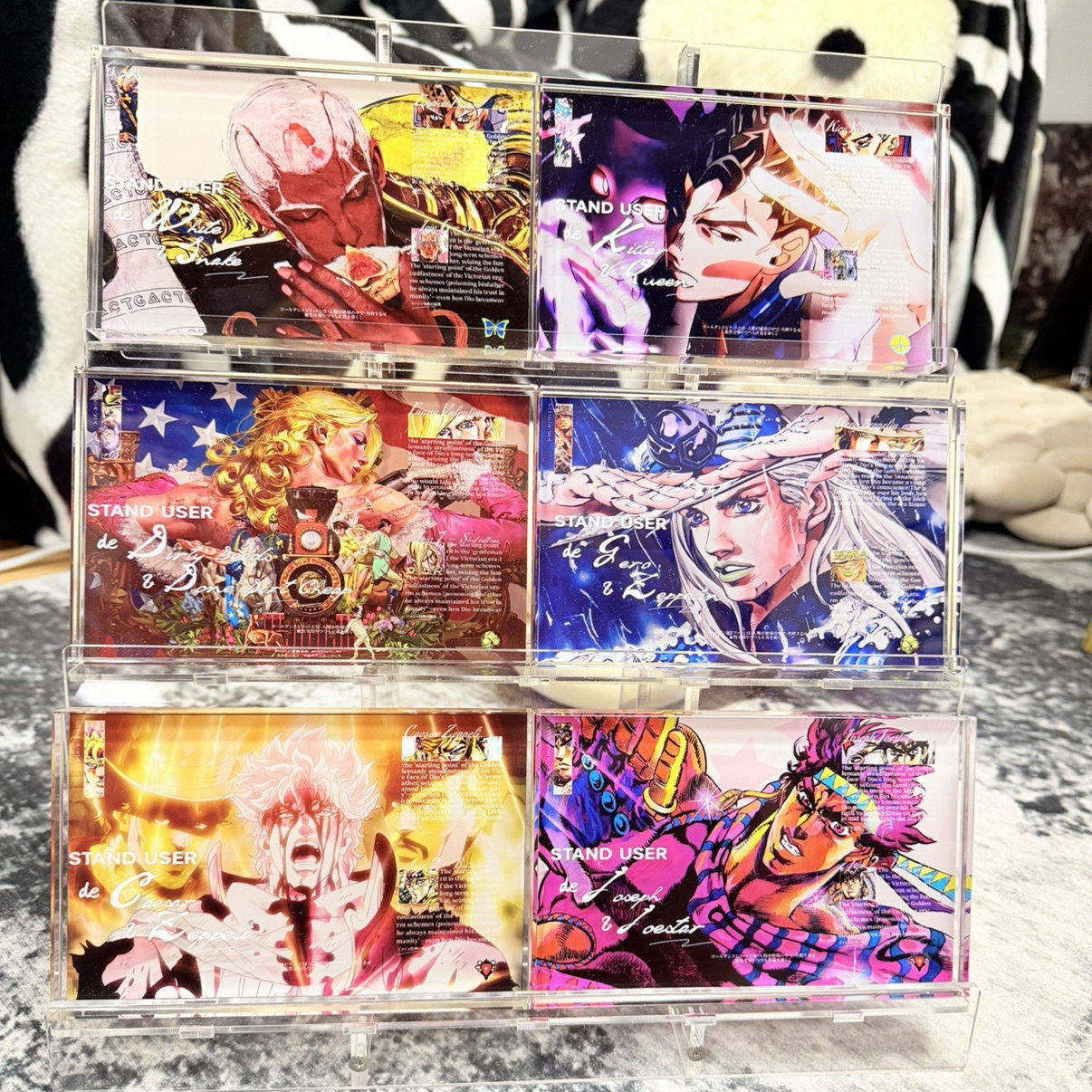 亚克力水晶砖展示架谷子动漫二次元亚克力砖架子卡砖海马宝丽展架