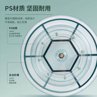 得力大容量360度旋转笔筒文具收纳盒小学生办公室桌面笔桶创意时