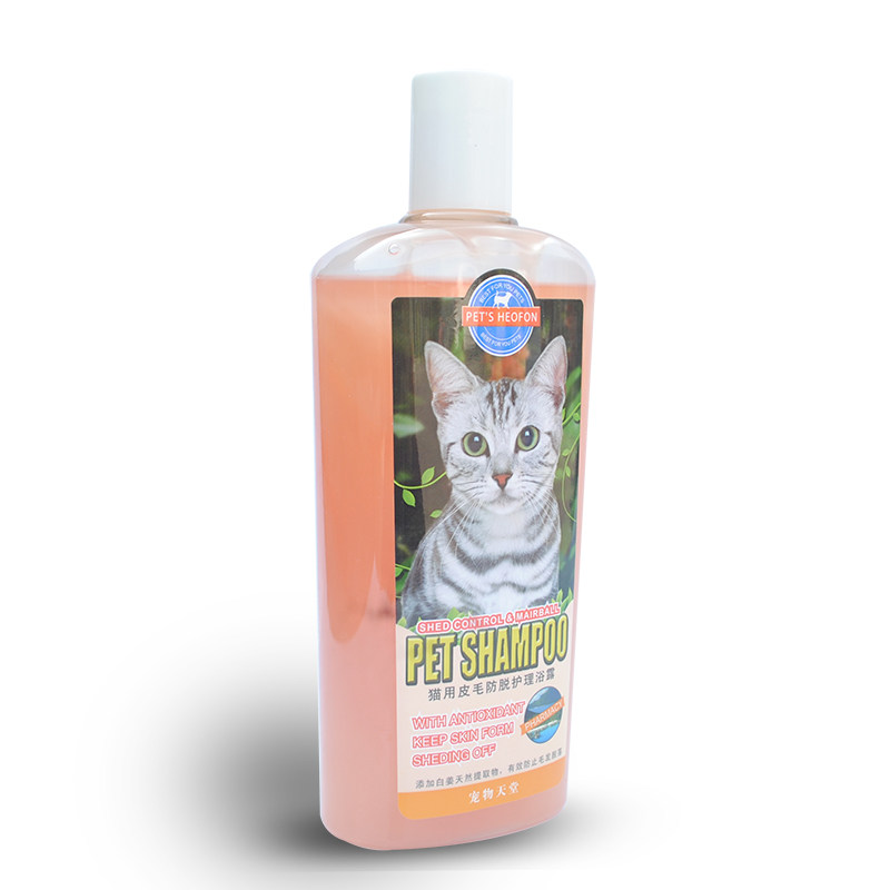 宠物天堂猫沐浴露 猫咪专用香波低过敏无泪除臭防脱毛发浴液400ml