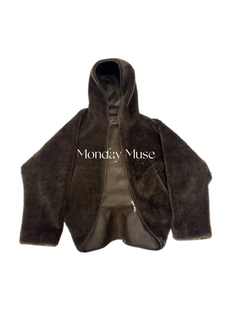 新款 RA弧形羊羔绒外套女2025冬季 保暖上衣 正确还原版 自有工厂