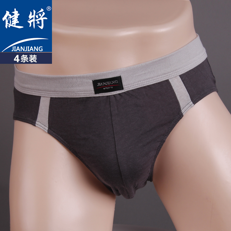 健将全棉夏季中腰青年三角裤头