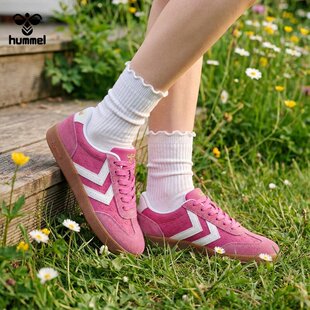 HUMMEL2026春夏季新款荧光德训鞋女复古板鞋男时尚运动休闲鞋情侣