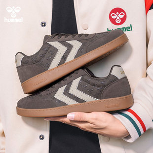 hummel经典薄底德训鞋男女鞋夜光新款百搭复古运动休闲鞋舒适板鞋