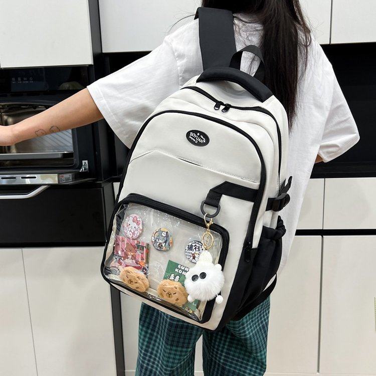 新款可爱迷你透明痛包吧唧双肩包高颜值初高中生书包小众出游背包,箱包皮具/热销女包/男包,双肩背包,淘宝优惠券,粉丝福利购,淘宝优惠卷