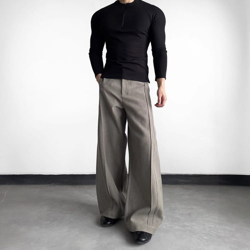 美式复古高街LeanFit解构垂感男