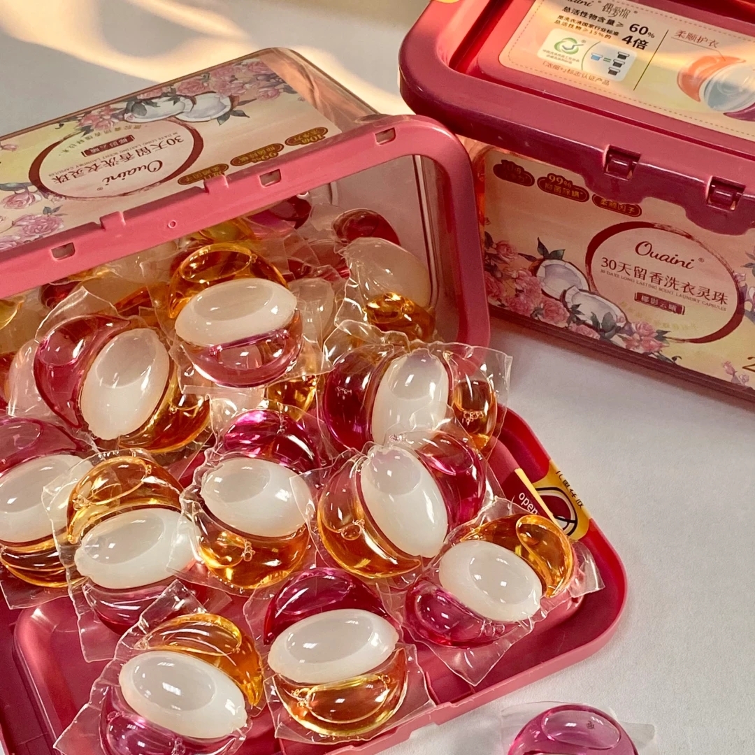 是椰奶味!偶爱你椰奶香洗衣凝珠