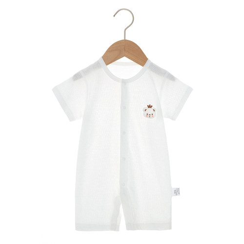 婴儿短袖连体衣纯棉宝宝爬服哈衣