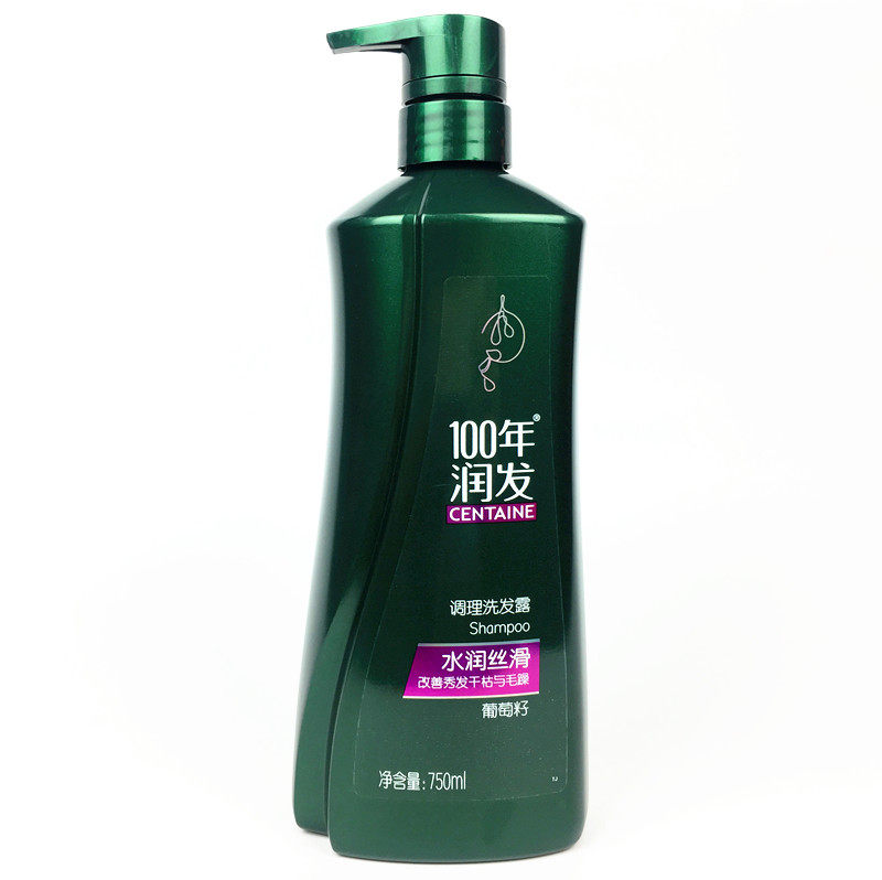 百100年润发水润丝滑天然柔顺调理洗发露水400克750天然精华包邮