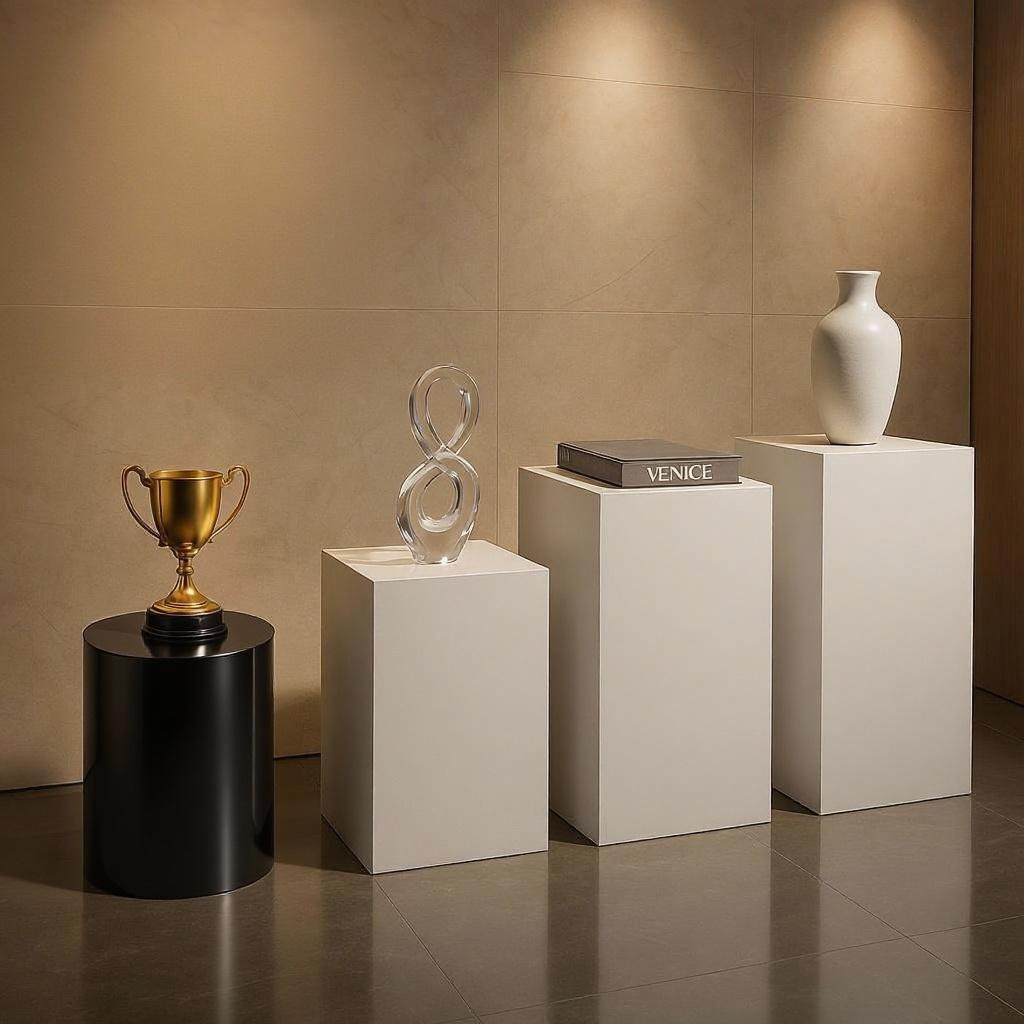 圆形烤漆试衣网红产品地台婚纱店