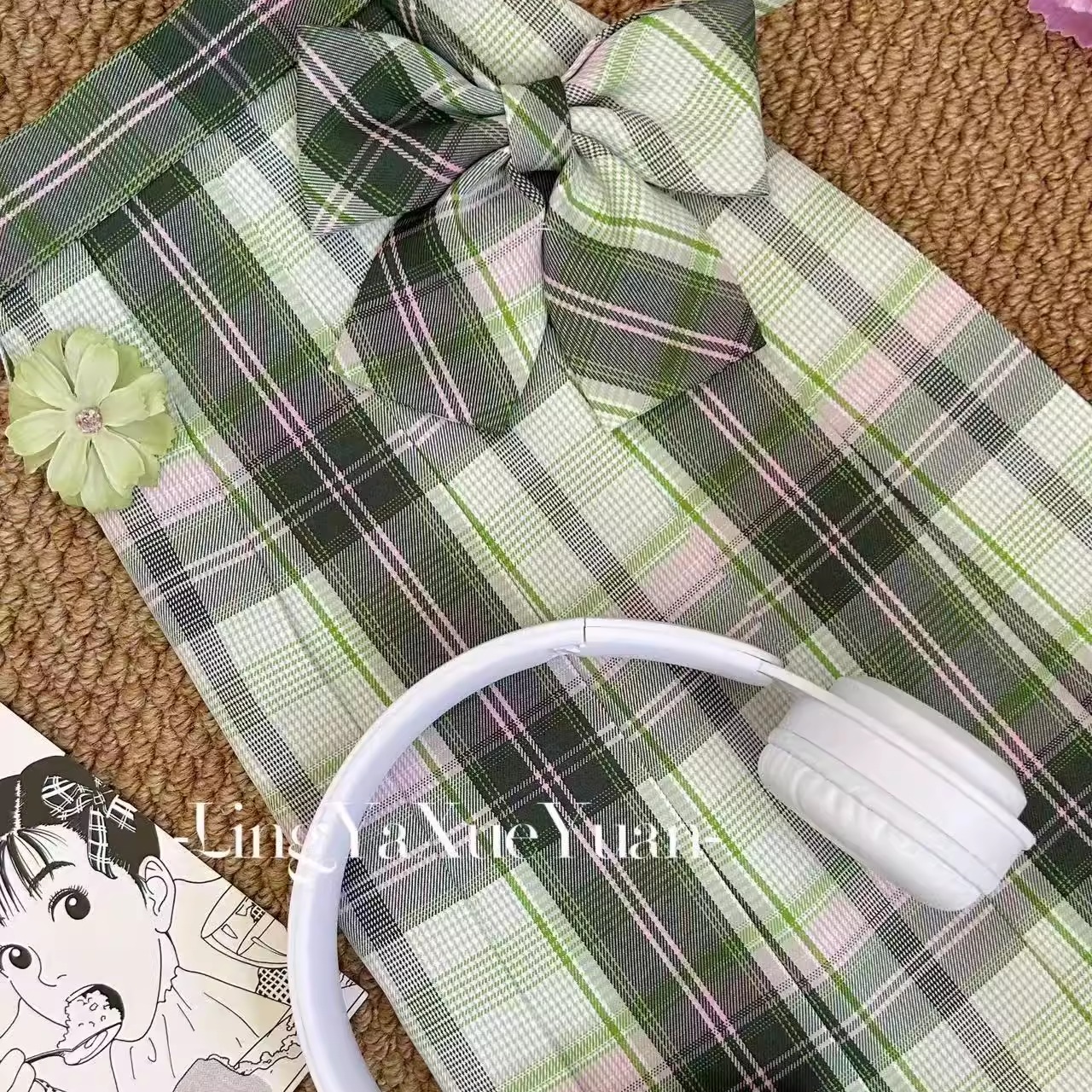 铃芽学院原创正版JK格裙半身裙