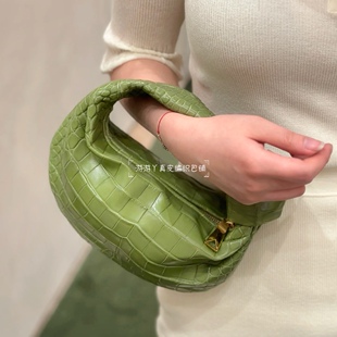 欧美时尚潮流简约腋下女包鳄鱼纹真皮牛皮jodie小号手拎手腕小包