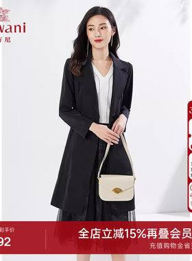 乔万尼中长款风衣商场同款显瘦长款外套休闲气质显瘦百搭EI3A153