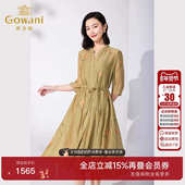 真丝连衣裙优雅气质设计款 乔万尼高级精致感2025夏季 新品 ET2E249