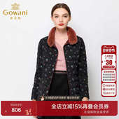 修身 保暖两面穿中长款 水貂毛领韩版 乔万尼羽绒服女商场新款 潮时尚