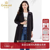 乔万尼新商场同款 风衣中长款 外套百搭直筒过膝上衣高级感EI3A171